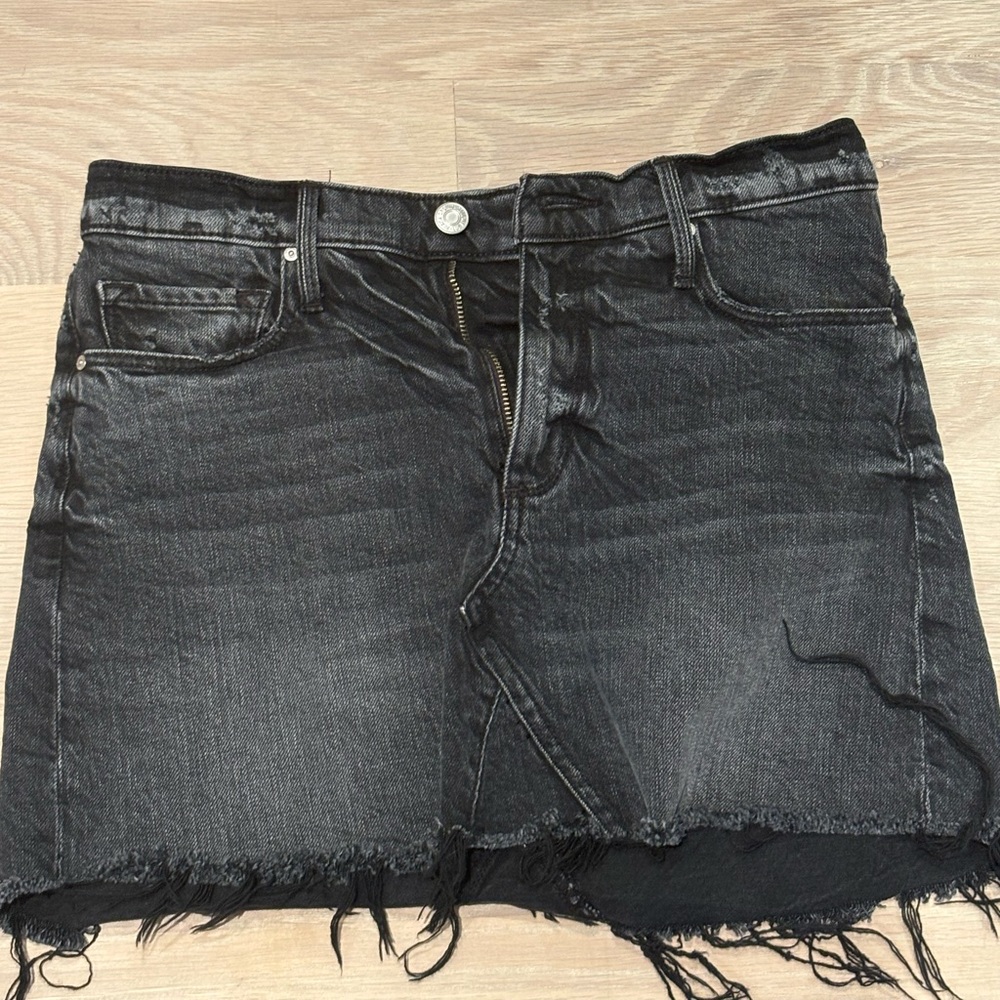 Black Orchid Paige Black Denim mini skirt